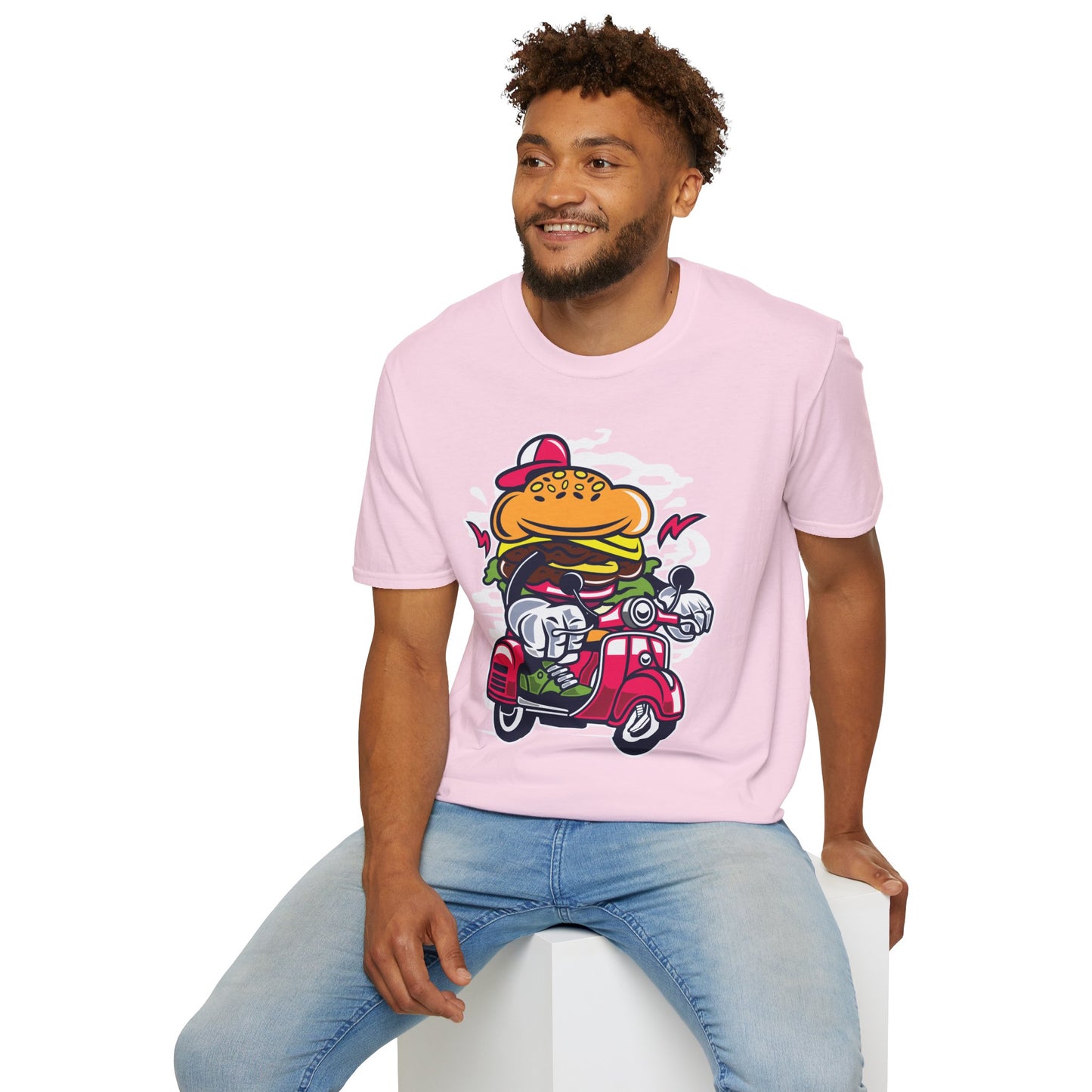 Cartoon T Shirt Animation Tee Funny Unisex Softstyle Gildan 64000 100 Percent Ring Spun Cotton