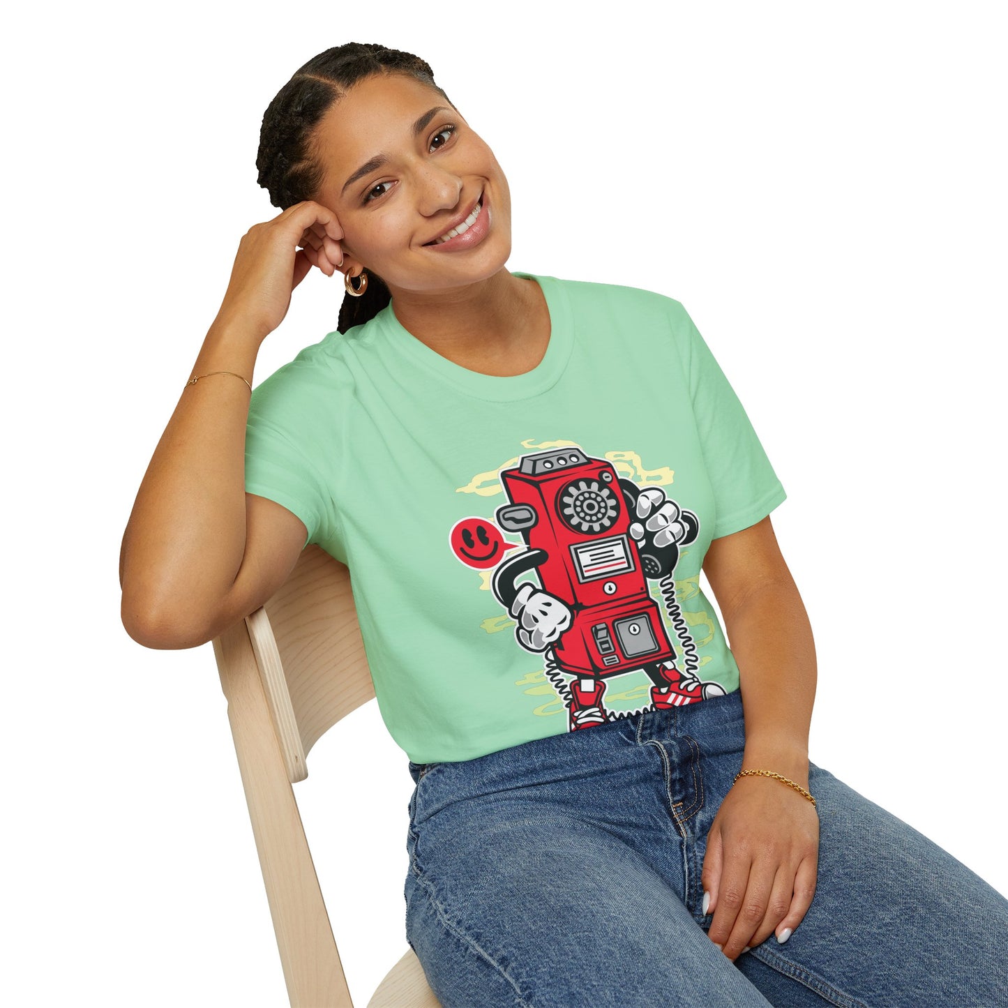 Cartoon T Shirt Animation T Shirt Funny Graphic Tee Softstyle 64000 Unisex Short Sleeve