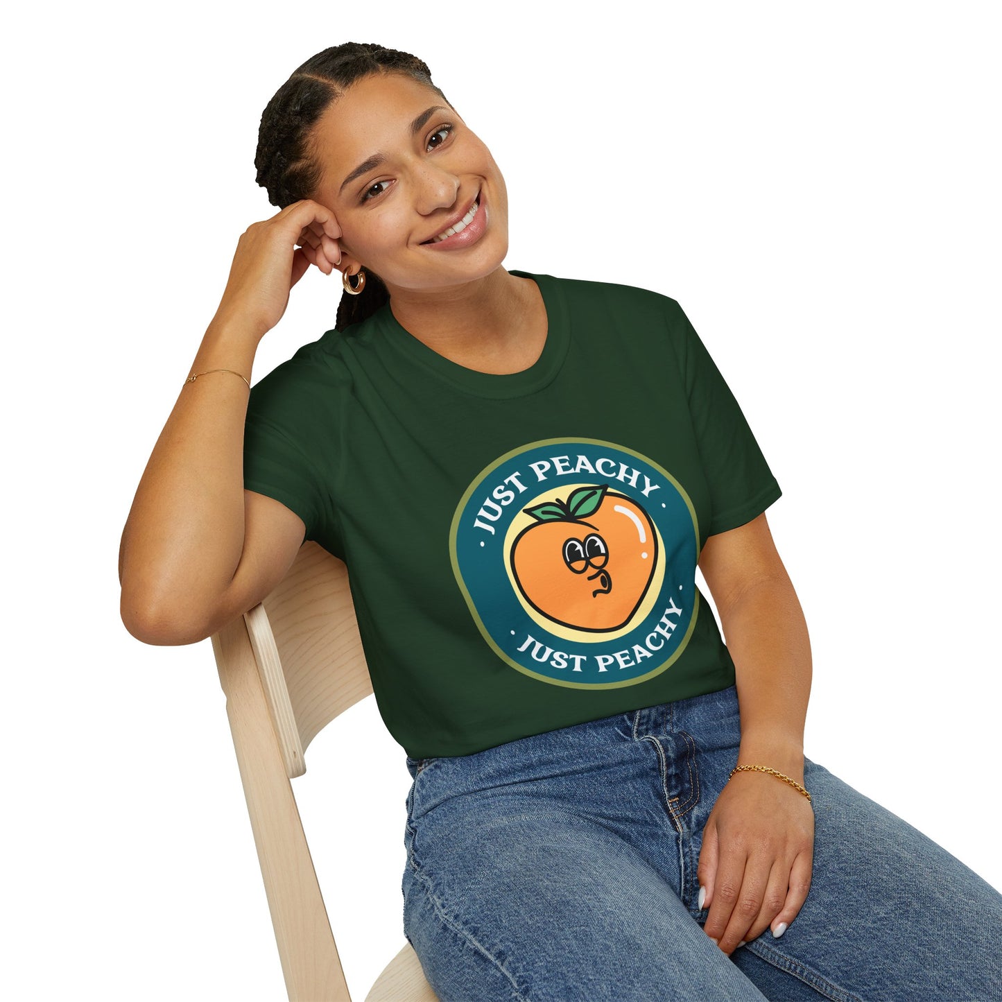 Food Tees, Funny Food T Shirts, Funny T Shirts, Shirt with Fruits, Shirt with Peach