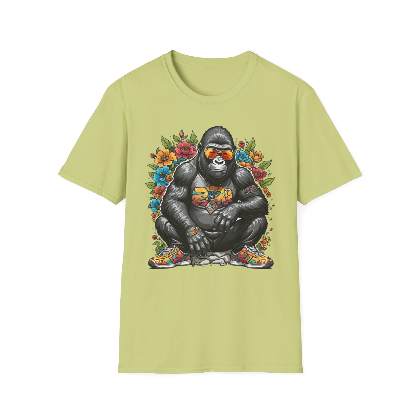 Animals Tees, Funny Animals Shirt, T Shirts with Funny Animals, T-Shirt with Gorilla, Monkey Tees