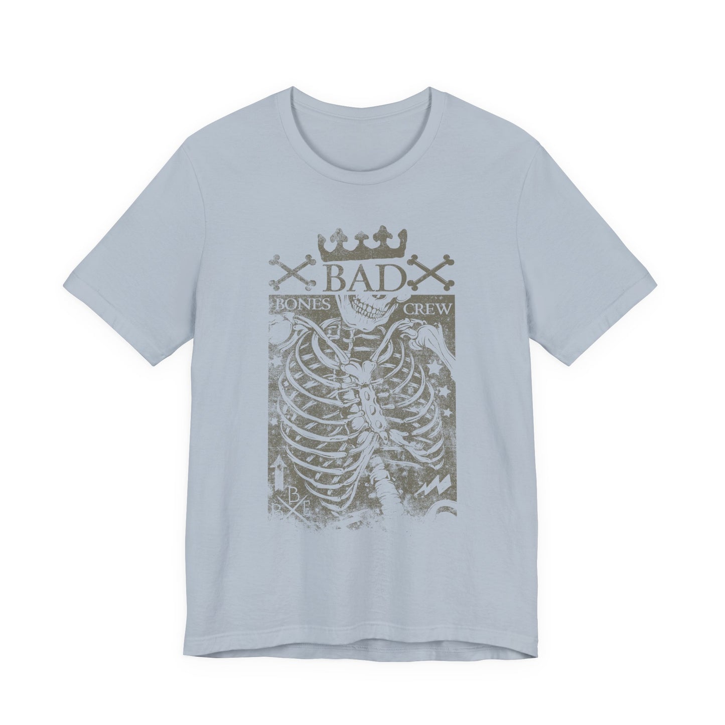 Skeleton Ribcage Tee Bones Crew Graphic Shirt A-10