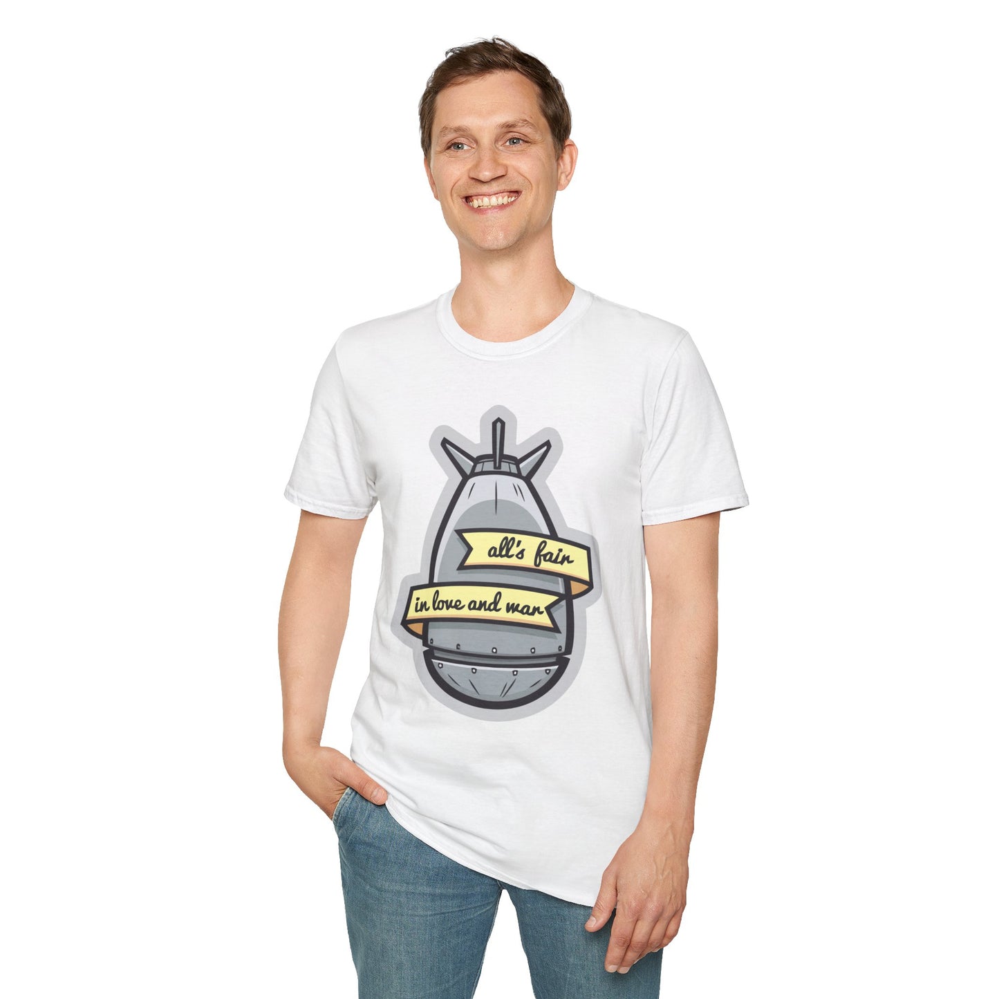 Cartoon T Shirt Animation T Shirt Funny Tee Shirt Unisex Gildan Softstyle 64000 100 Percent Cotton