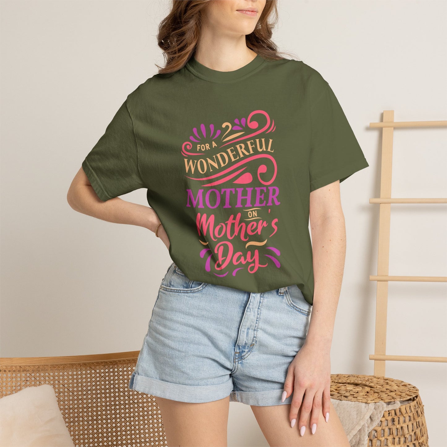 Mom T-shirt Mother's Day Mama Tee Unisex Comfort Colors Garment-Dyed Cotton h18