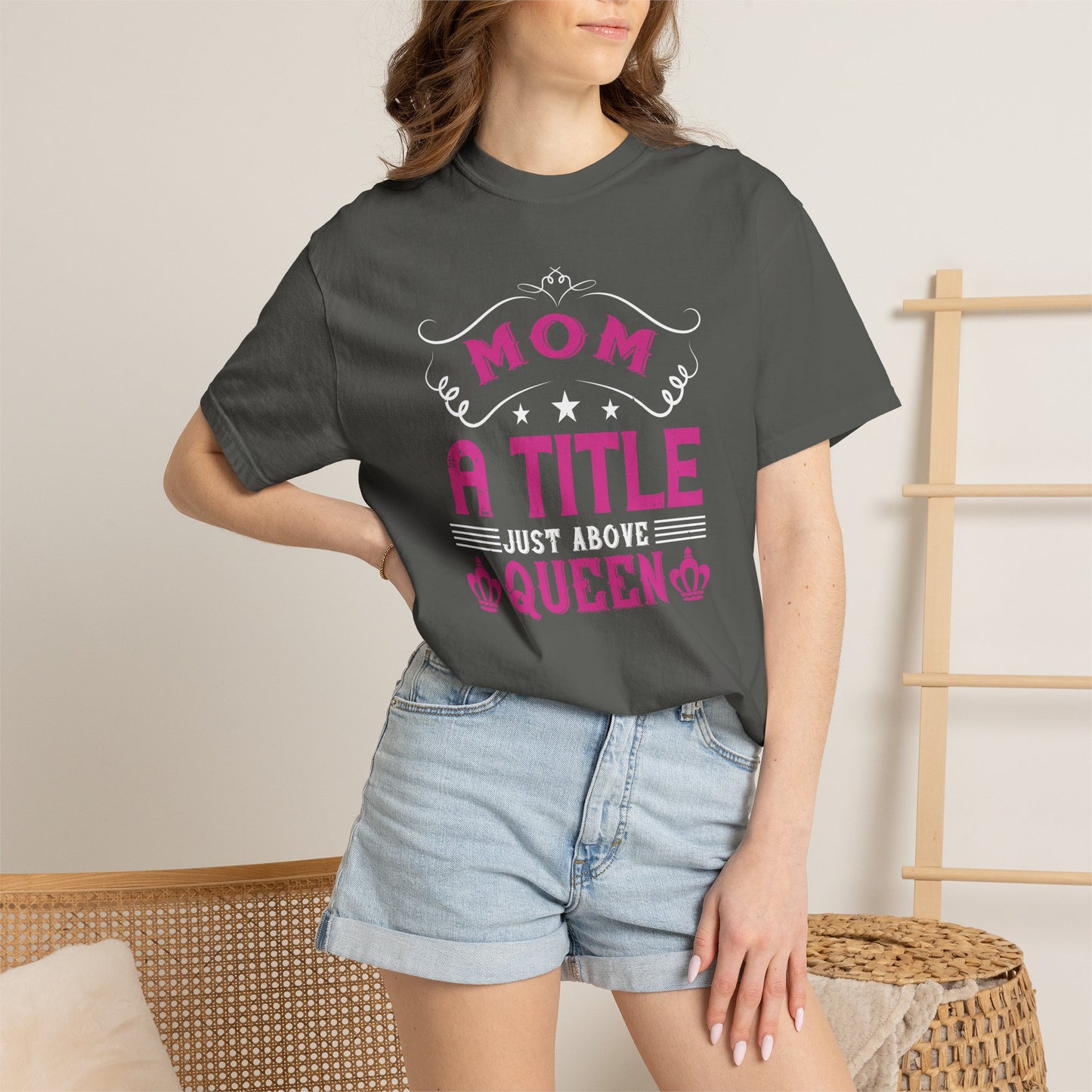 Mom T-shirt Mother Day Mama Tee Unisex Comfort Colors Garment-Dyed Cotton h78