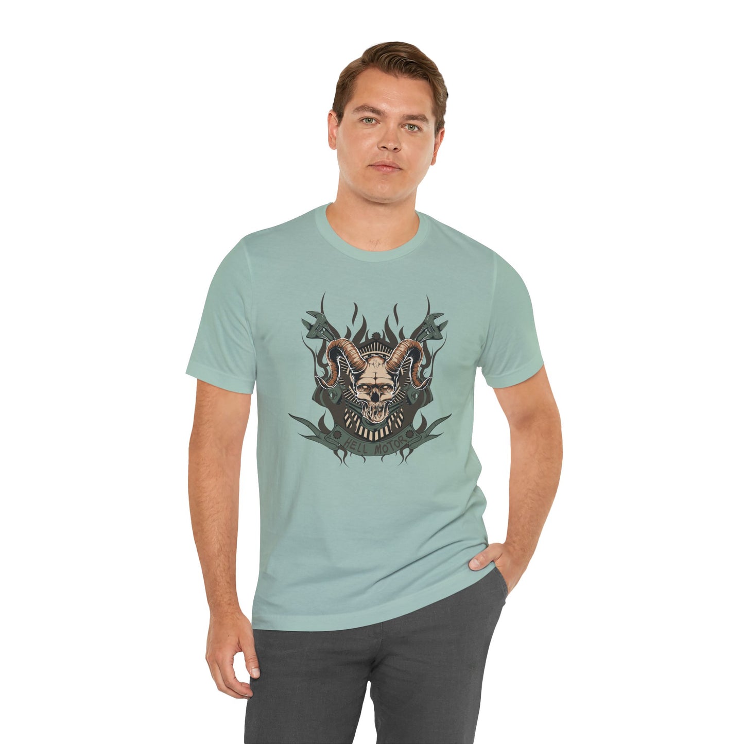 Gothic Skull Graphic Design Unisex Cotton Tee Art-49