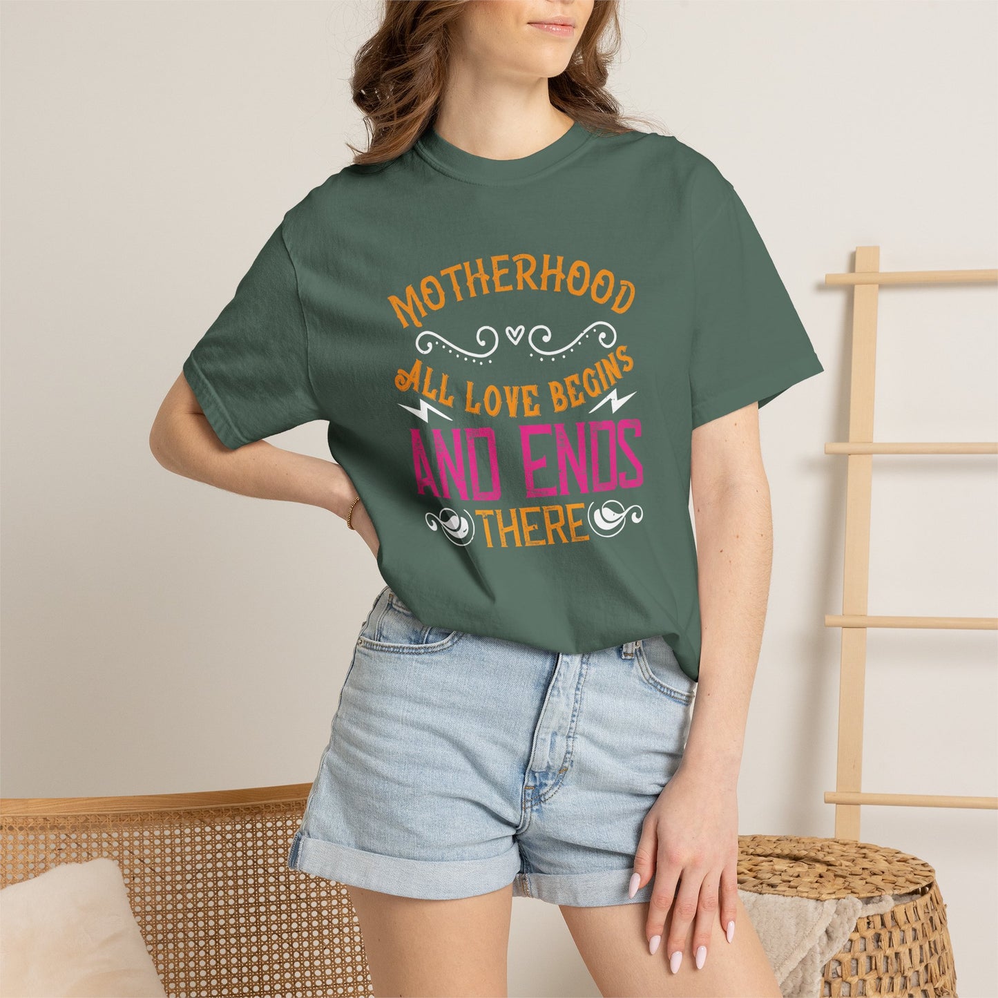 Mom T-shirt Mother Day Mama Tee Unisex Comfort Colors Garment-Dyed Cotton h85