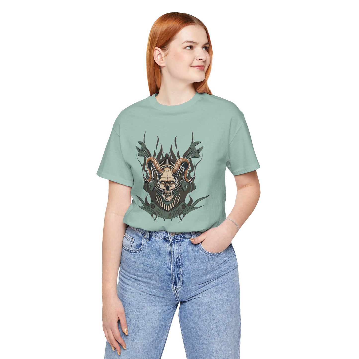 Gothic Skull Graphic Design Unisex Cotton Tee Art-49