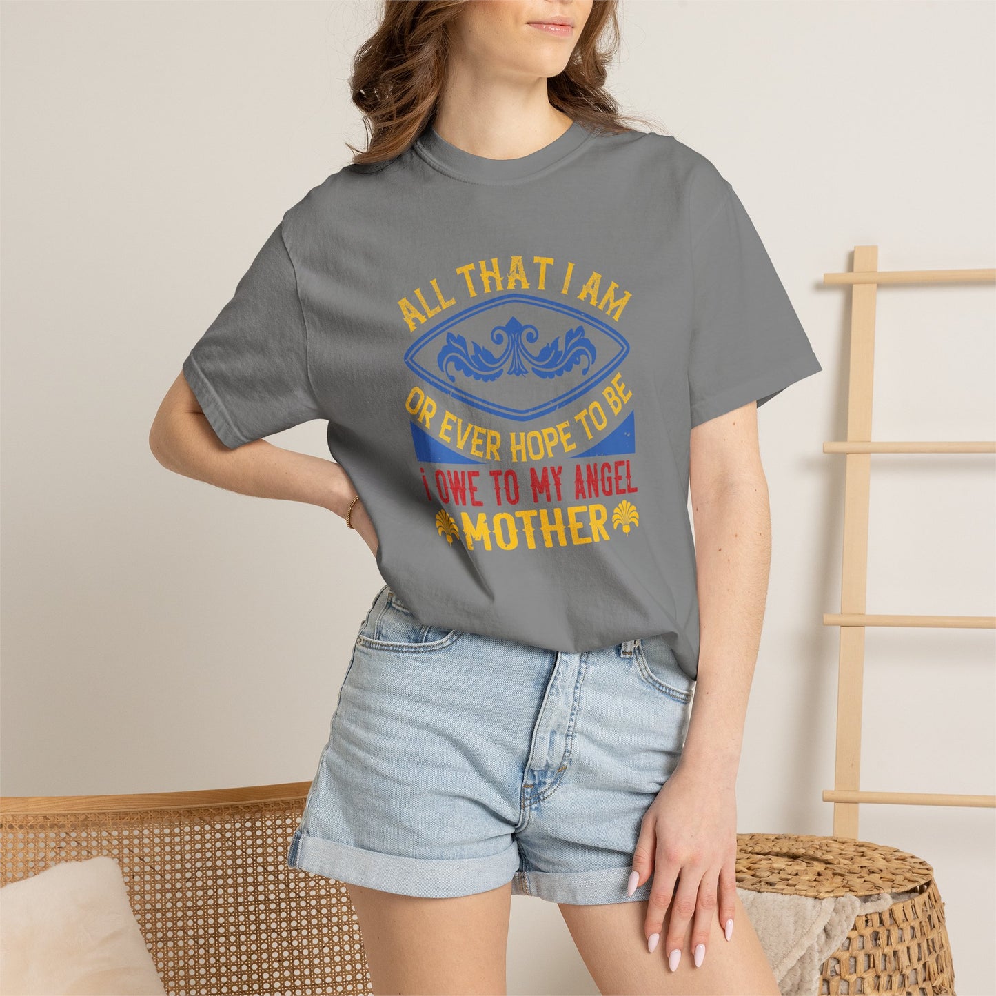 Mom T-shirt Mother Day Mama Tee Unisex Comfort Colors Garment-Dyed Cotton h61