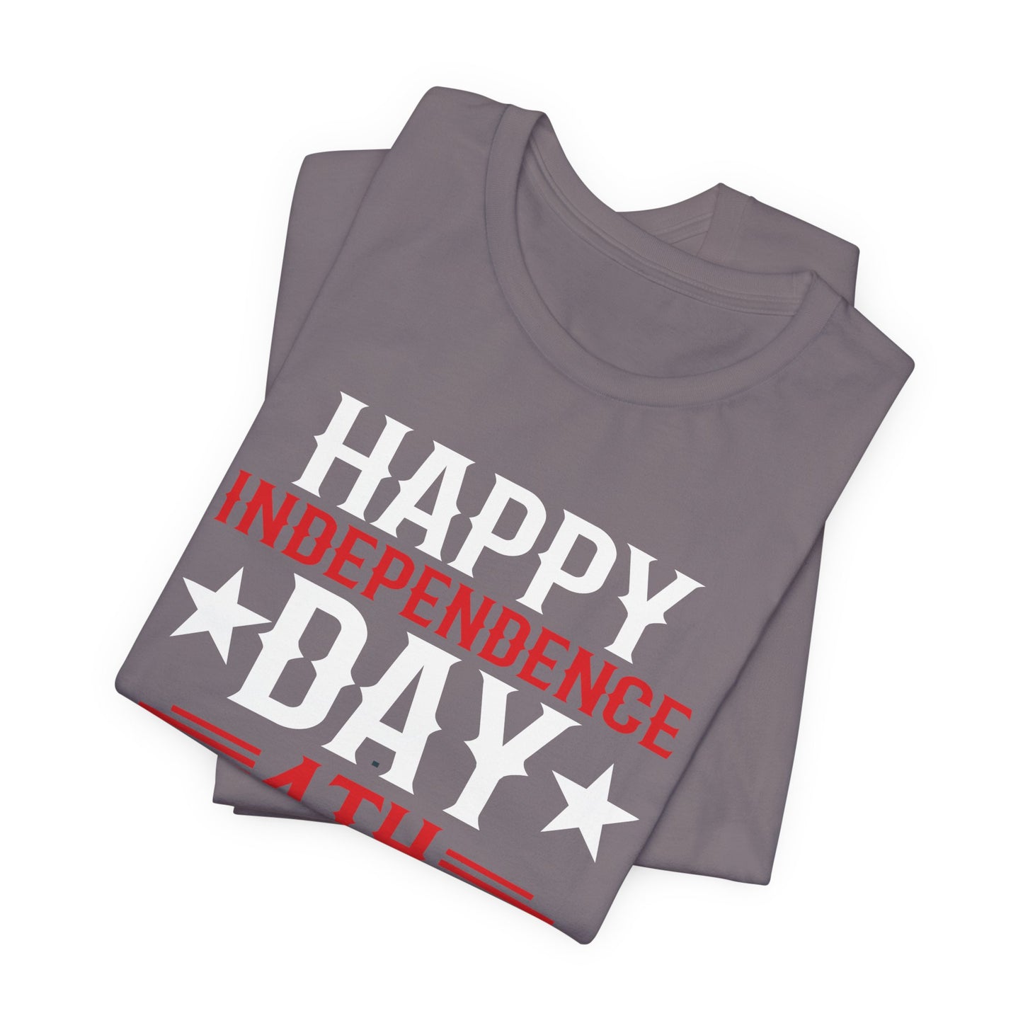 Happy Independence Day Graphic Unisex Cotton T-Shirt 016