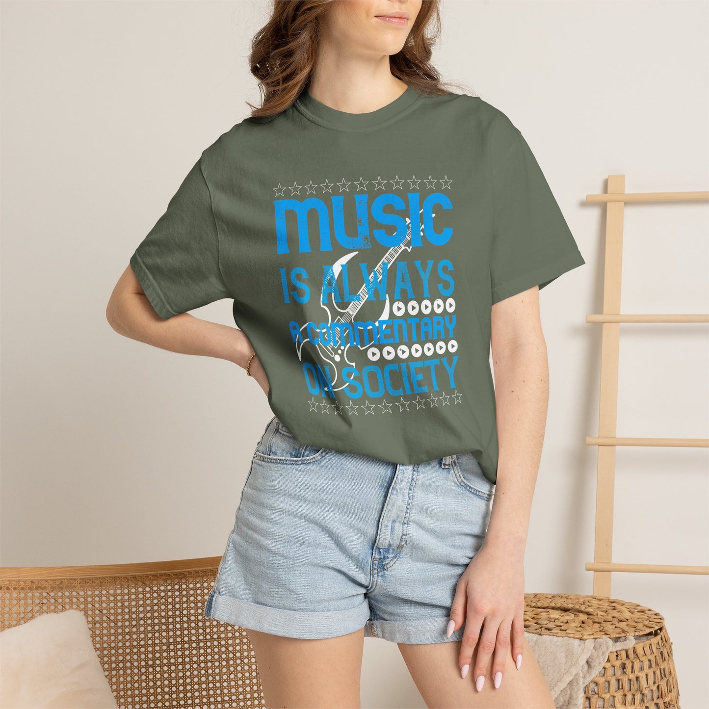 Music Graphic Design Unisex Cotton T-shirt m26
