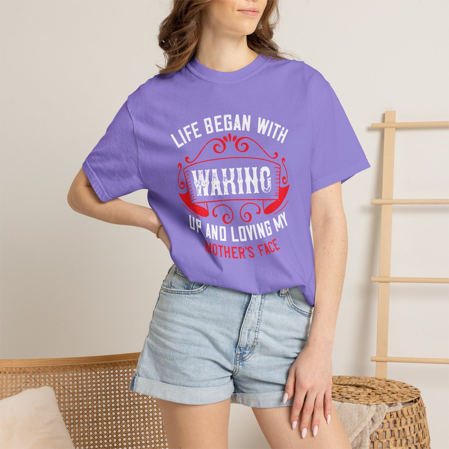 Mom T-shirt Mother Day Mama Tee Unisex Comfort Colors Garment-Dyed Cotton h77