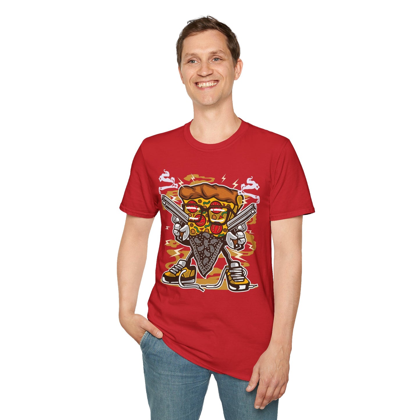 Cartoon Animation Tee Shirt Unisex Funny Graphic Gildan Softstyle 64000 Cotton Tee