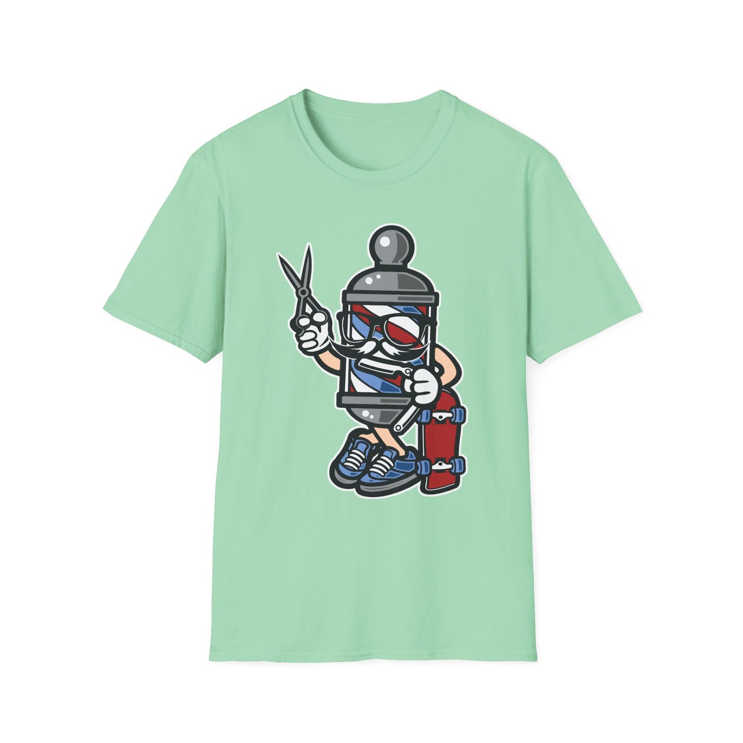 Cartoon Animation T Shirt Unisex Funny Tee Cotton Gildan Softstyle 64000 Comfortable Wear
