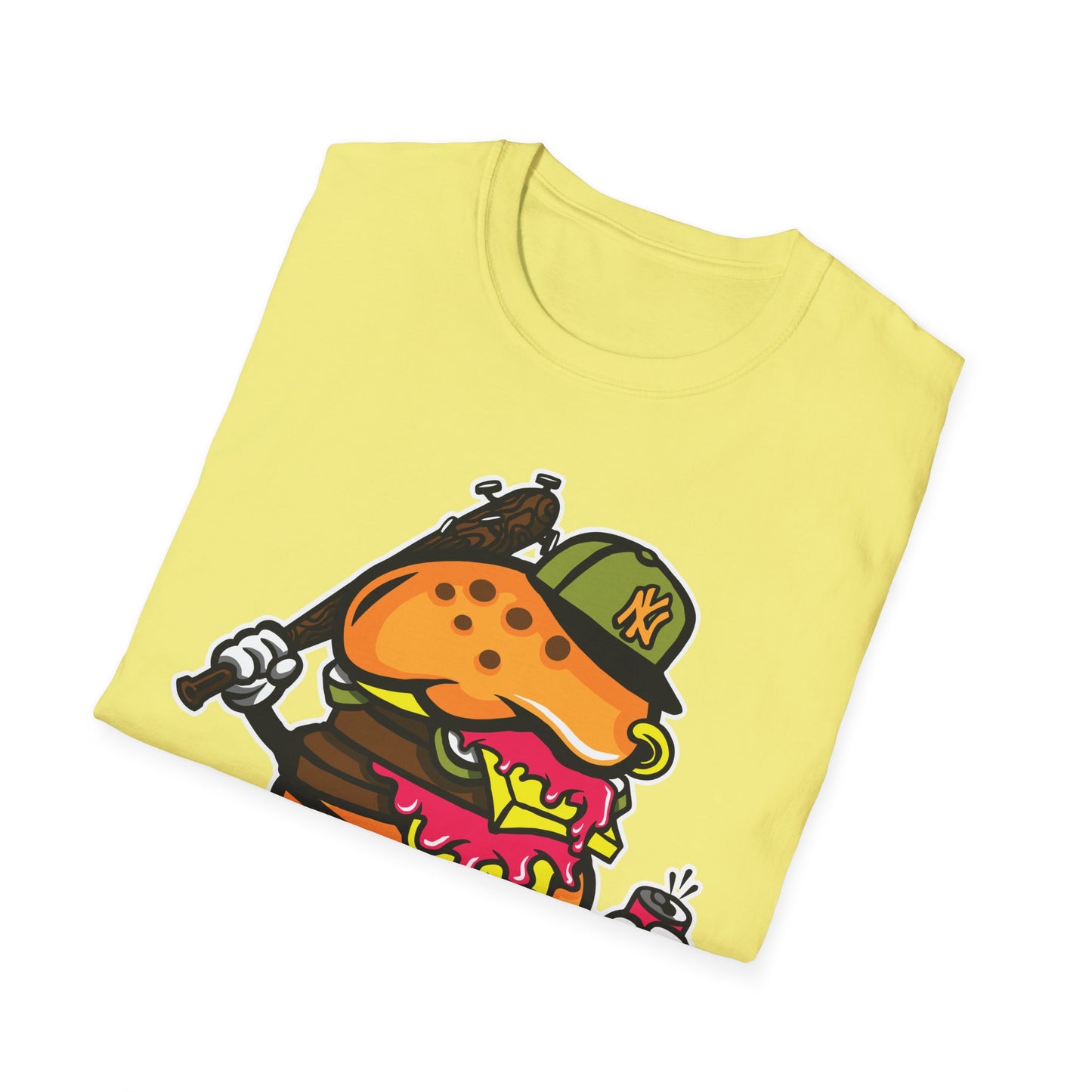 Unisex Cartoon T Shirt Funny Animation Tee Gildan Softstyle 64000 100 Percent Cotton