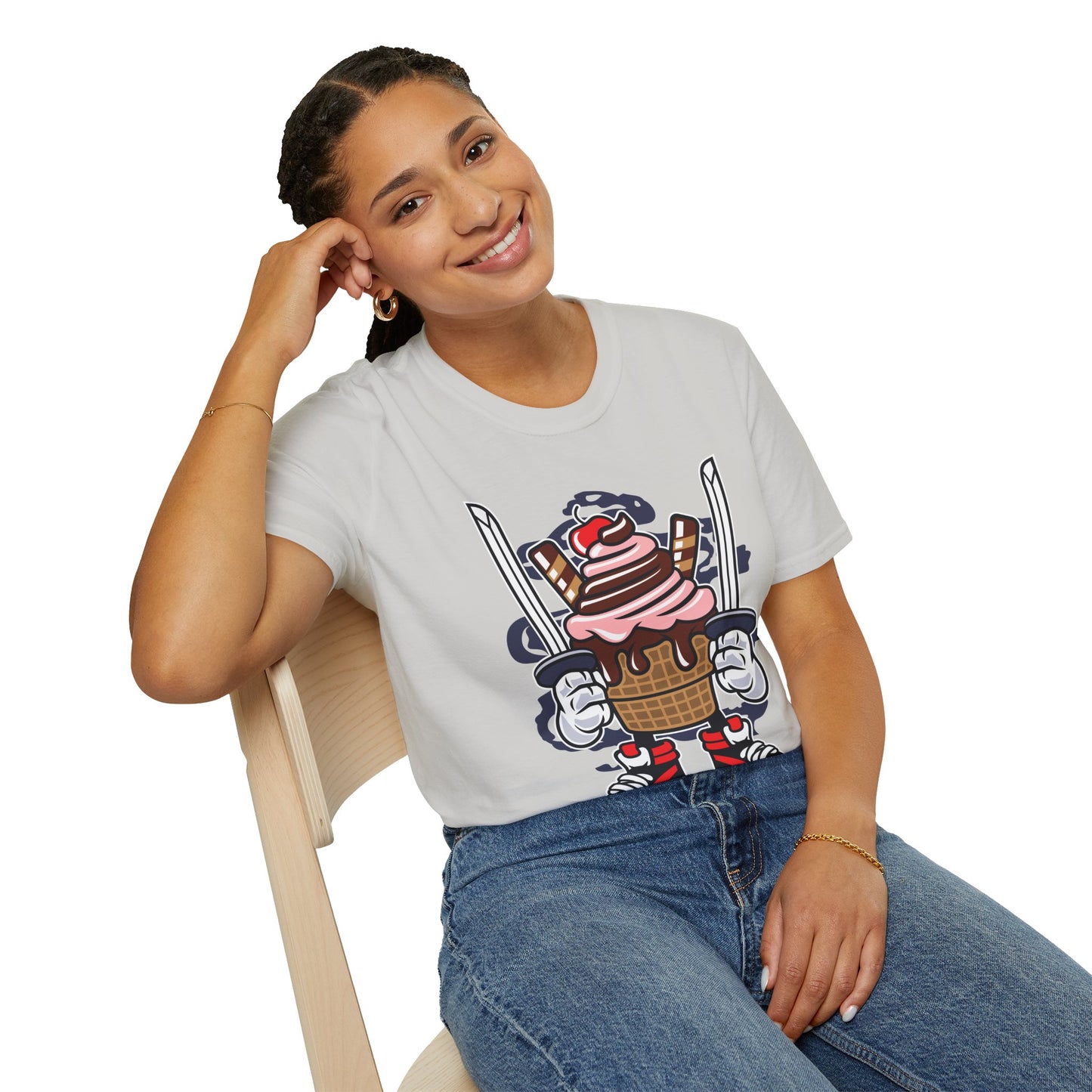 Cartoon T Shirt Unisex Animation Tee Funny Tee Gildan Softstyle 64000 Ring Spun Cotton 99
