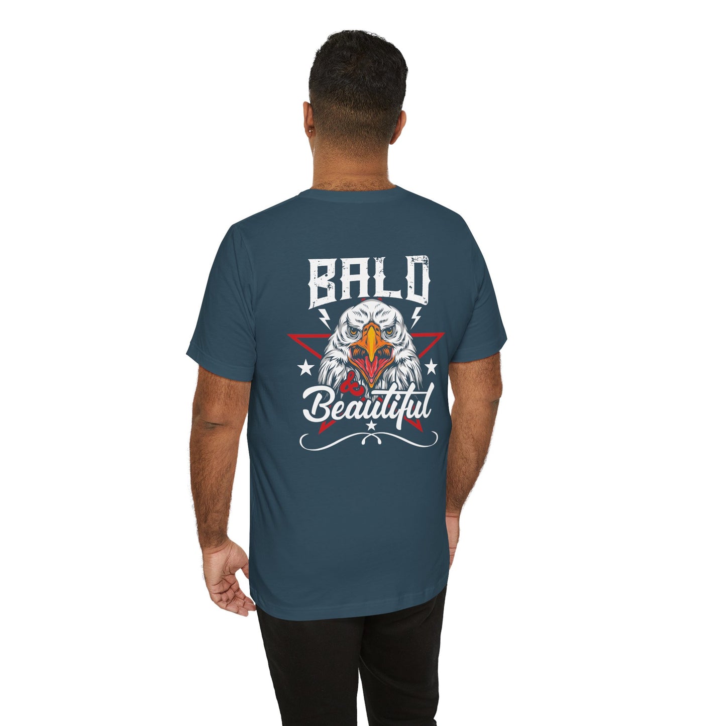Bald Eagle Graphic Illustration Unisex Cotton Tee a3