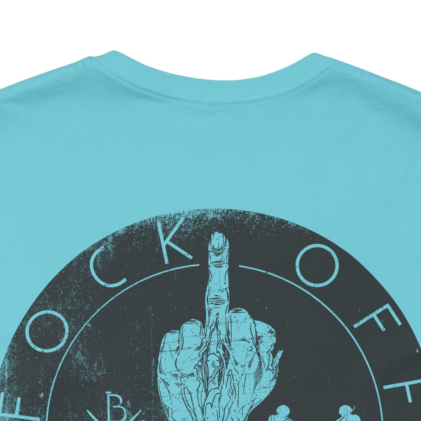 Fk Off Please tee Graphic Middle Finger Skull Design T-Shirt A-11
