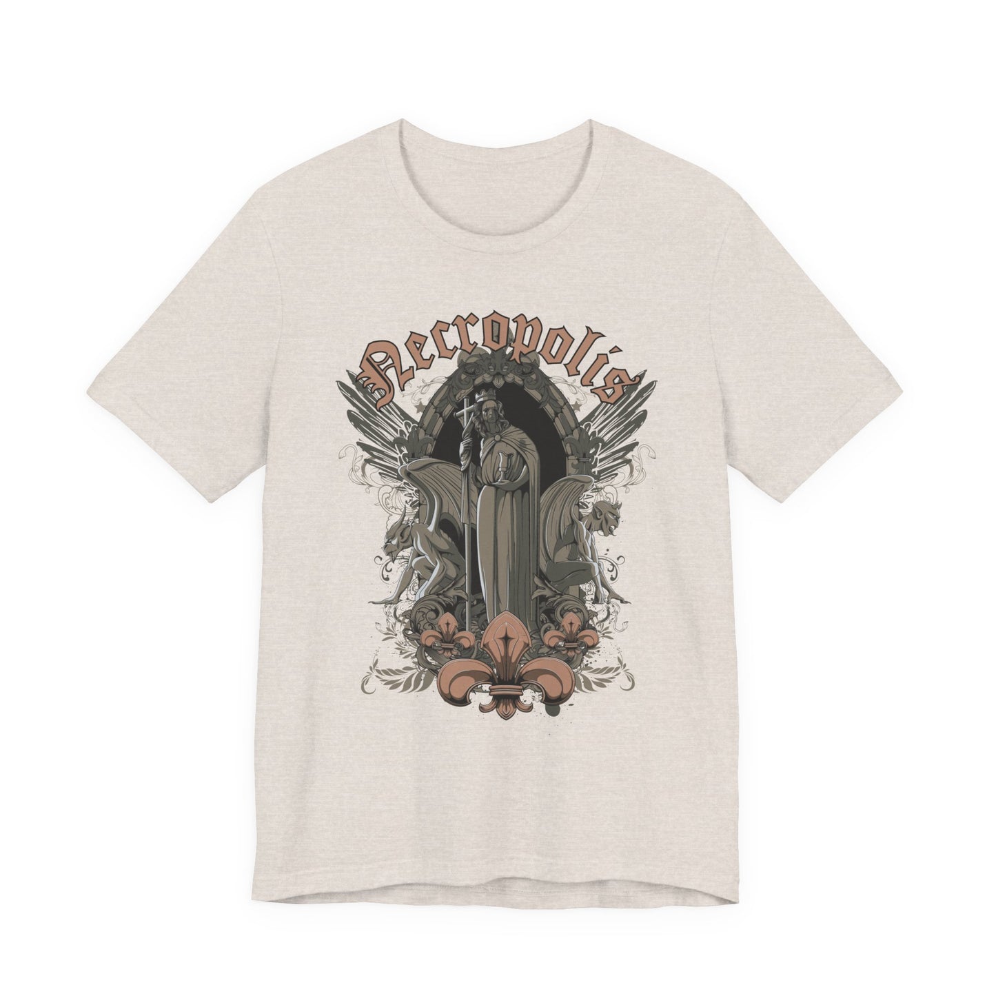 Gothic Skull Graphic Unisex Cotton T-Shirt r7
