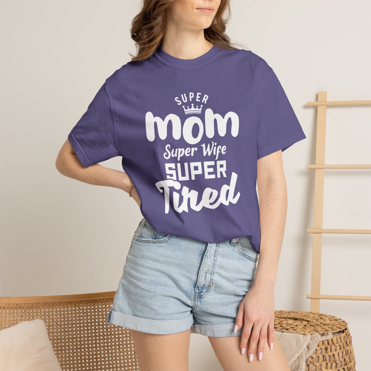 Mom T-shirt Mother's Day Mama Tee Unisex Comfort Colors Garment-Dyed Cotton h45