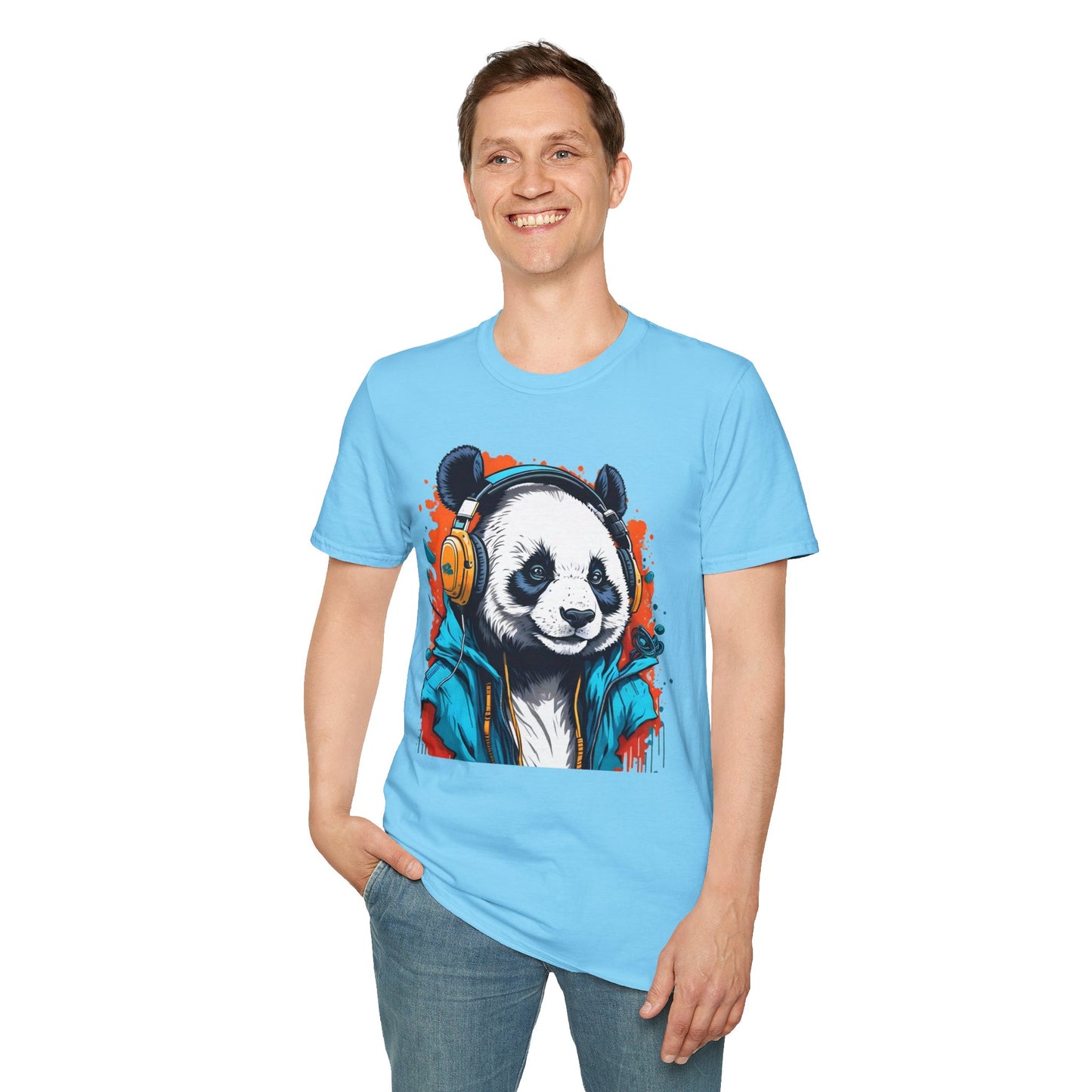 Animals Tees, Funny Animals Shirt, T Shirts with Funny Animals, T-Shirt with Panda, Panda Tees