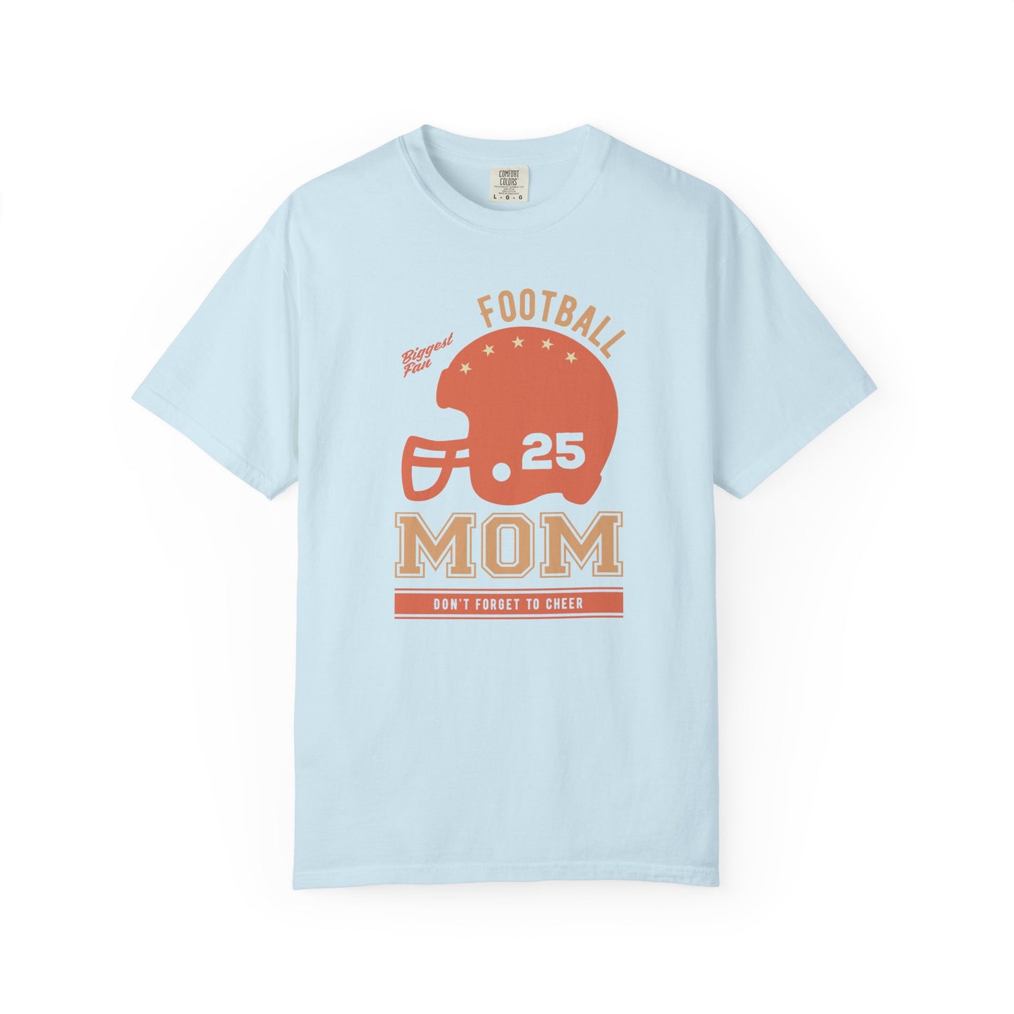 Football Mom T-shirt Mother's Day Mama Tee Unisex Comfort Colors Garment-Dyed Cotton h43