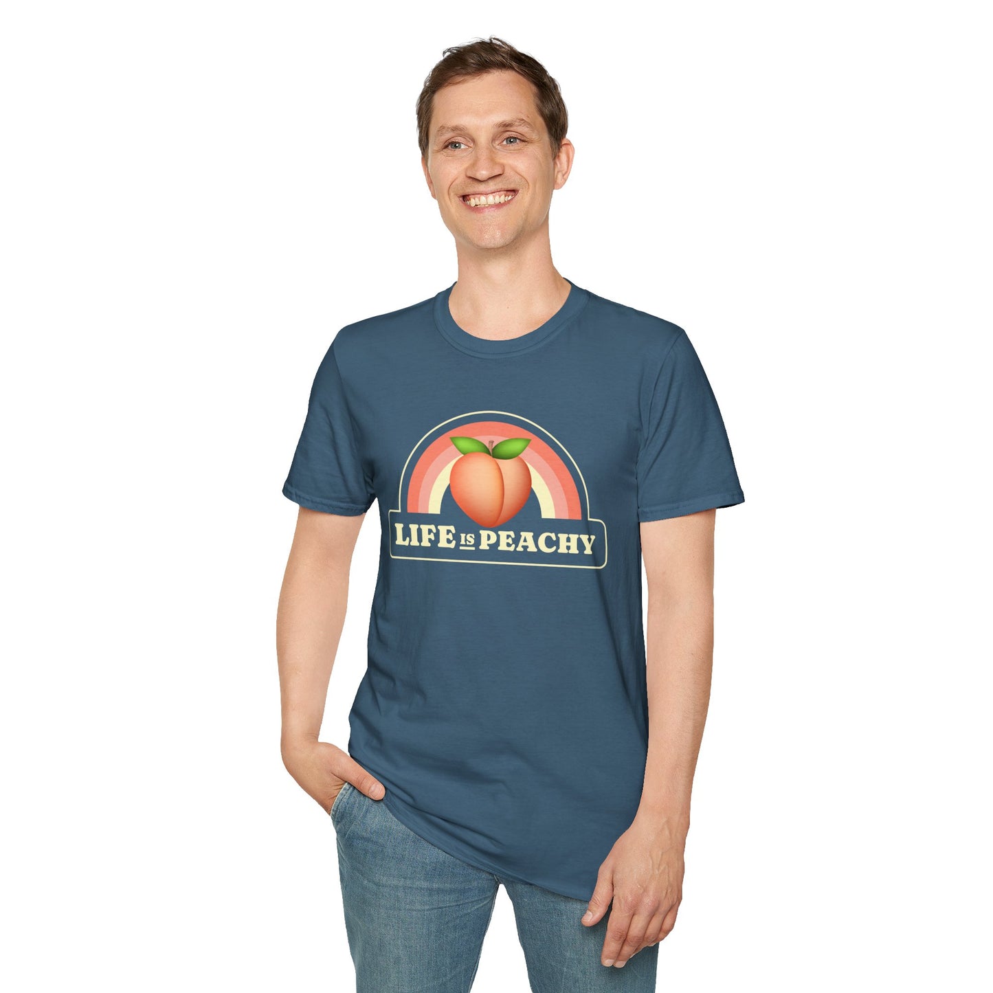 Food Tees, Funny Food T Shirts, Funny T Shirts, Shirt with Fruits, Shirt with Peach