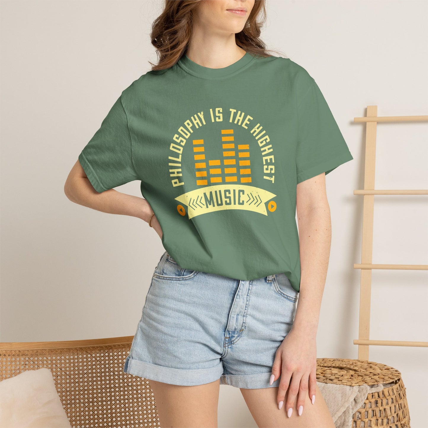 Music Graphic Design Unisex Cotton T-shirt  m42