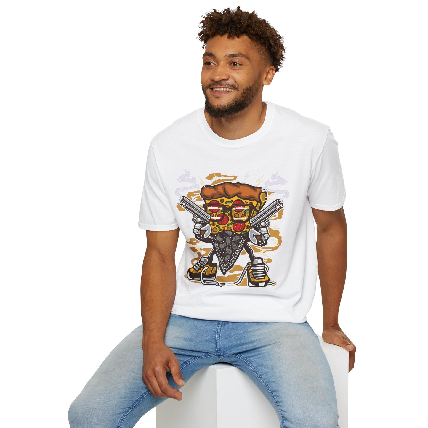 Cartoon Animation Tee Shirt Unisex Funny Graphic Gildan Softstyle 64000 Cotton Tee