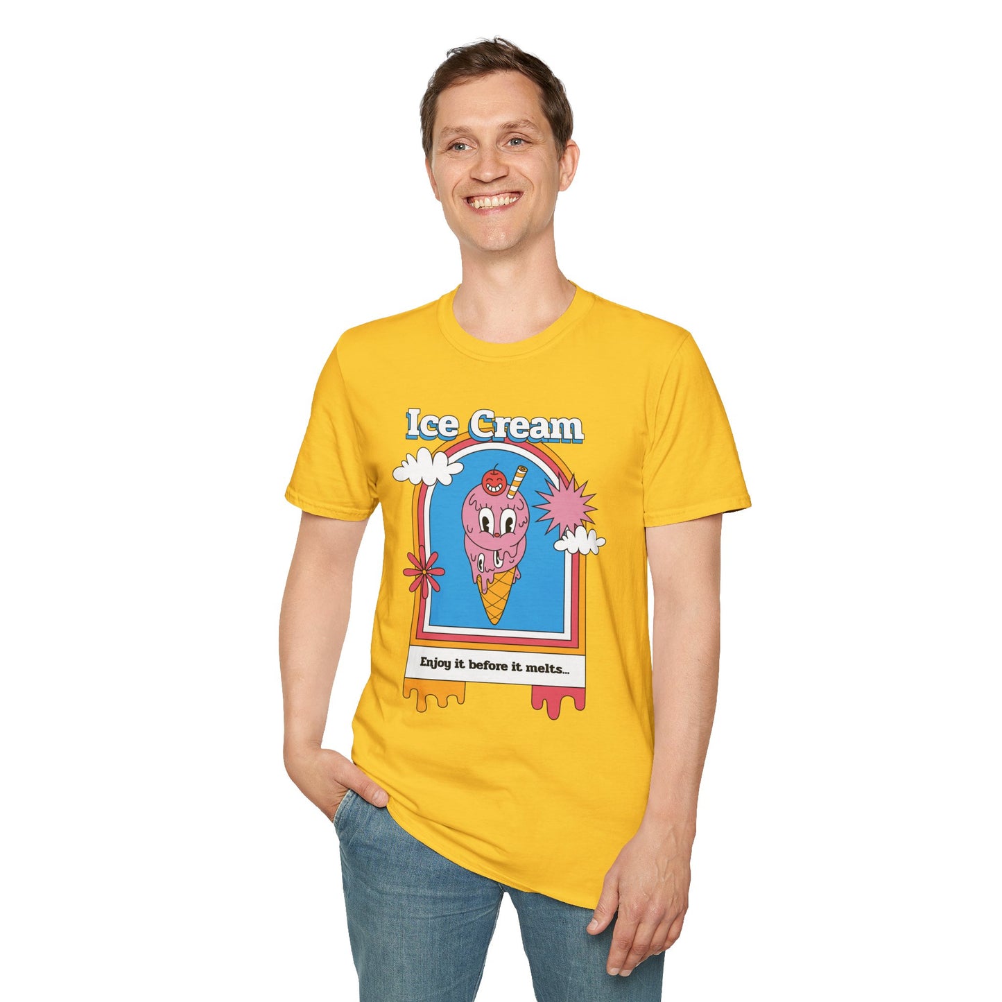 Food Tees, Funny Food T Shirts, Funny T Shirts, Shirt with Food, Junk Food Tees, Shirt with Ice Cream, Ice Cream T-Shirt