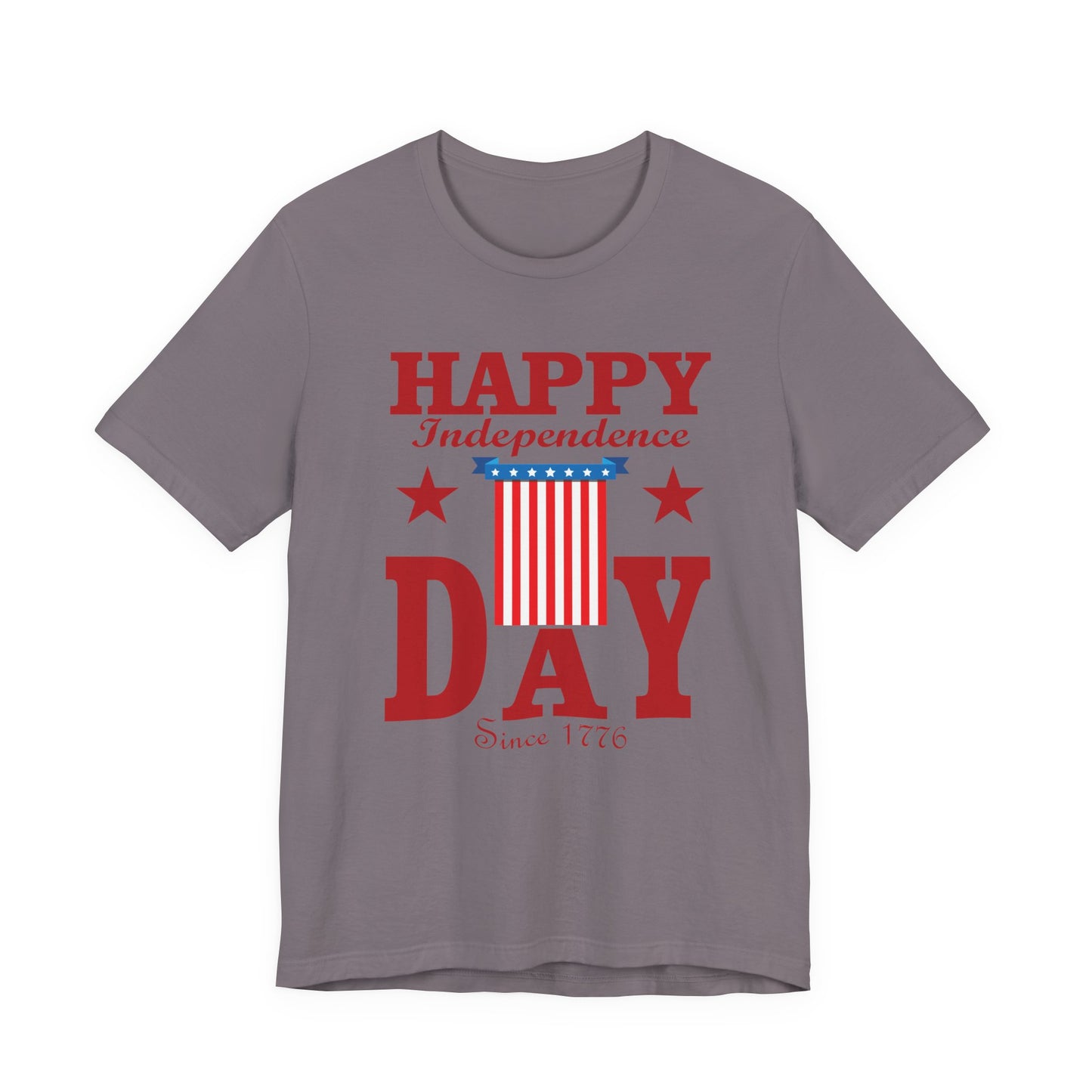 Happy Independence Day Graphic Unisex Cotton T-Shirt 018