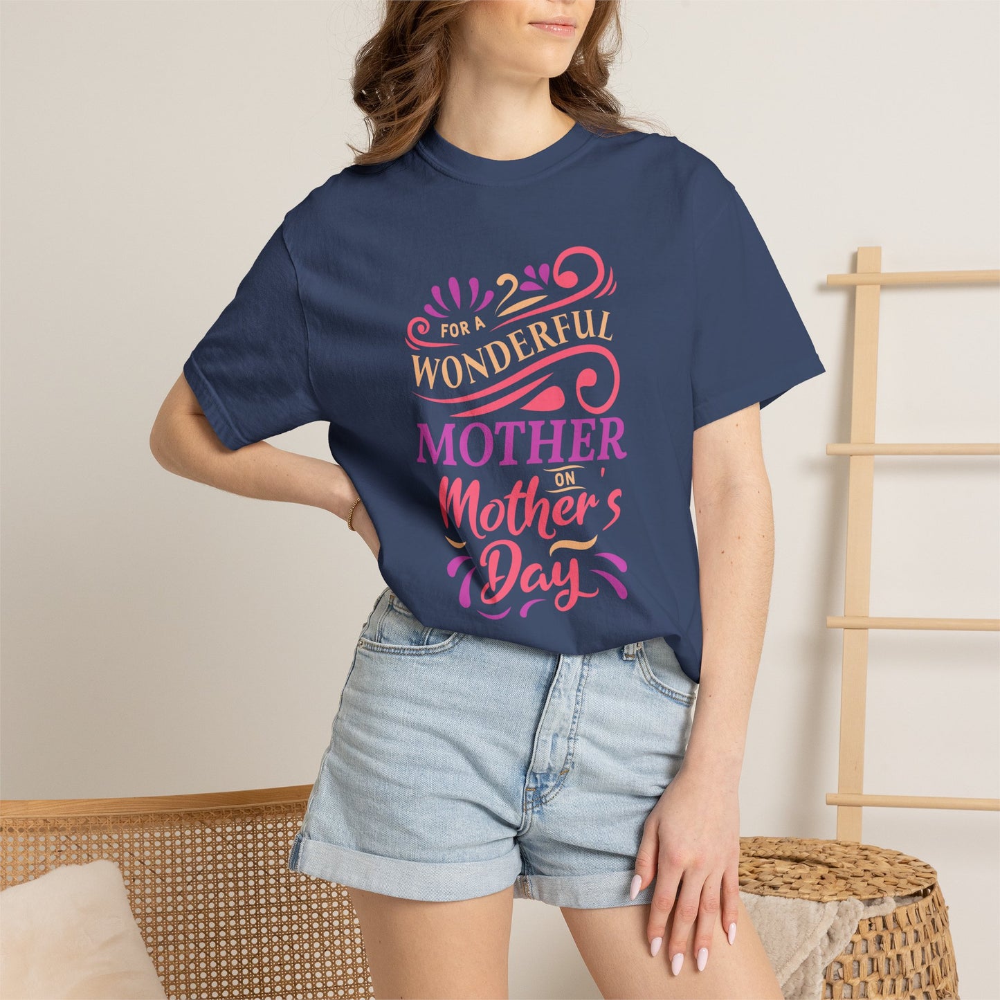 Mom T-shirt Mother's Day Mama Tee Unisex Comfort Colors Garment-Dyed Cotton h18