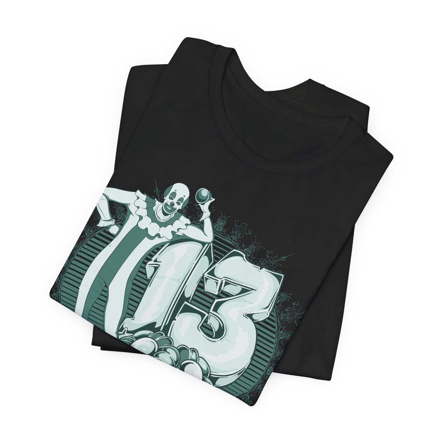 Vintage Clown Graphic Illustration Unisex Cotton T-Shirt Art-39