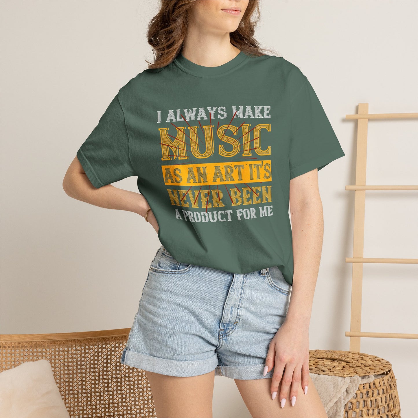 Music Graphic Design Unisex Cotton T-shirt m4
