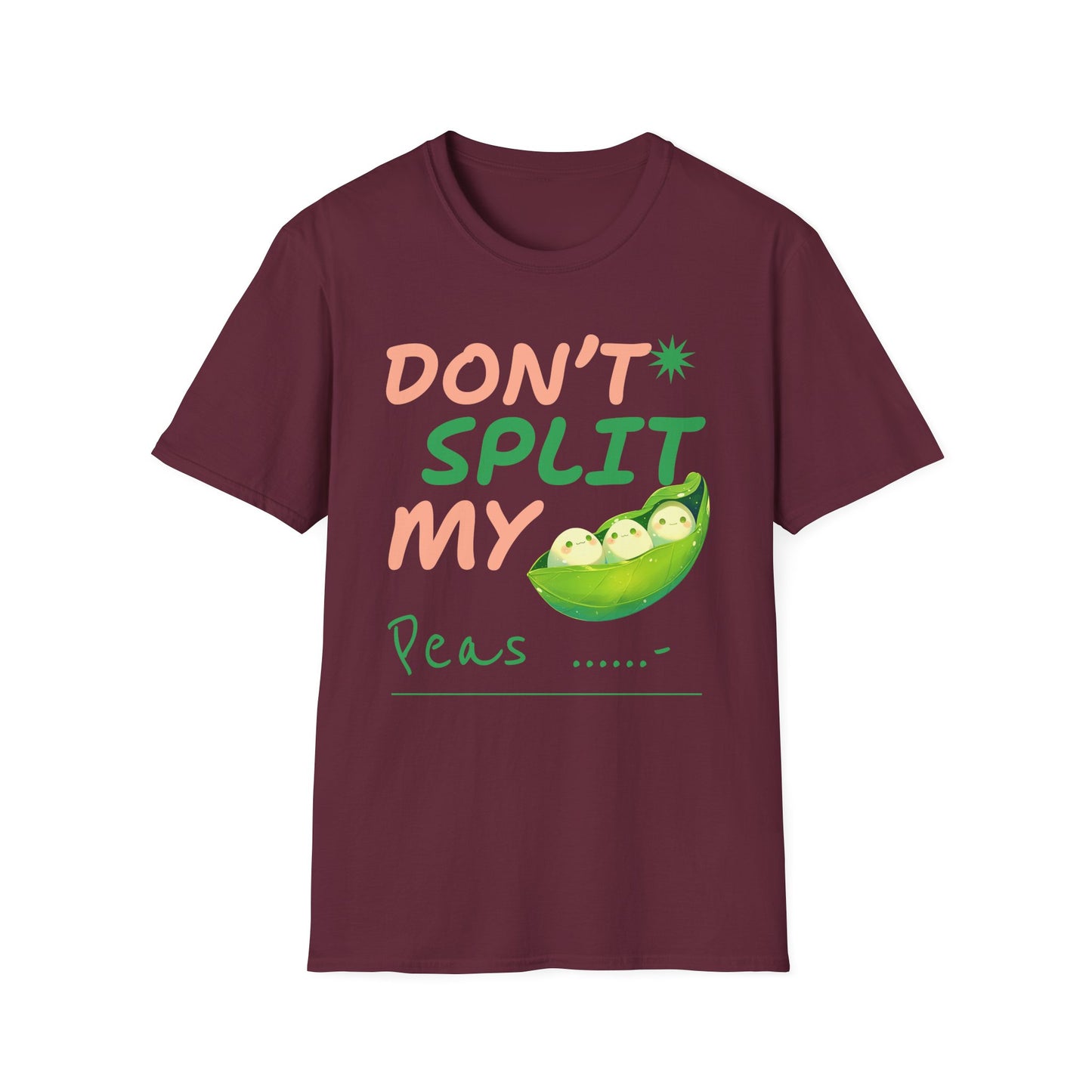 Food Tees, Funny Food T Shirts, Funny T Shirts, Shirt with Vegetables, Shirt with Peas
