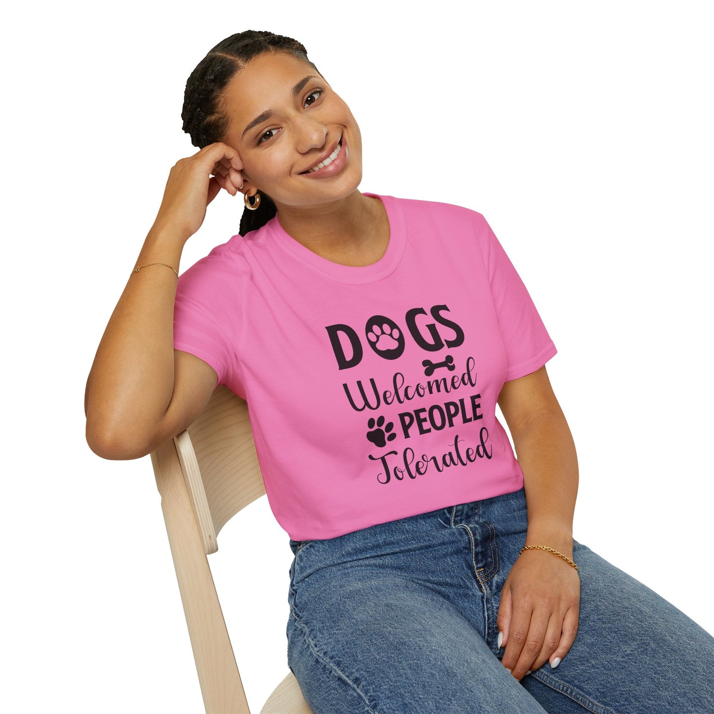 Dog Slogan T Shirts With Funny Words Tee Shirt Featuring Funny Quotes Unisex Gildan Softstyle 64000 Ringspun Cotton