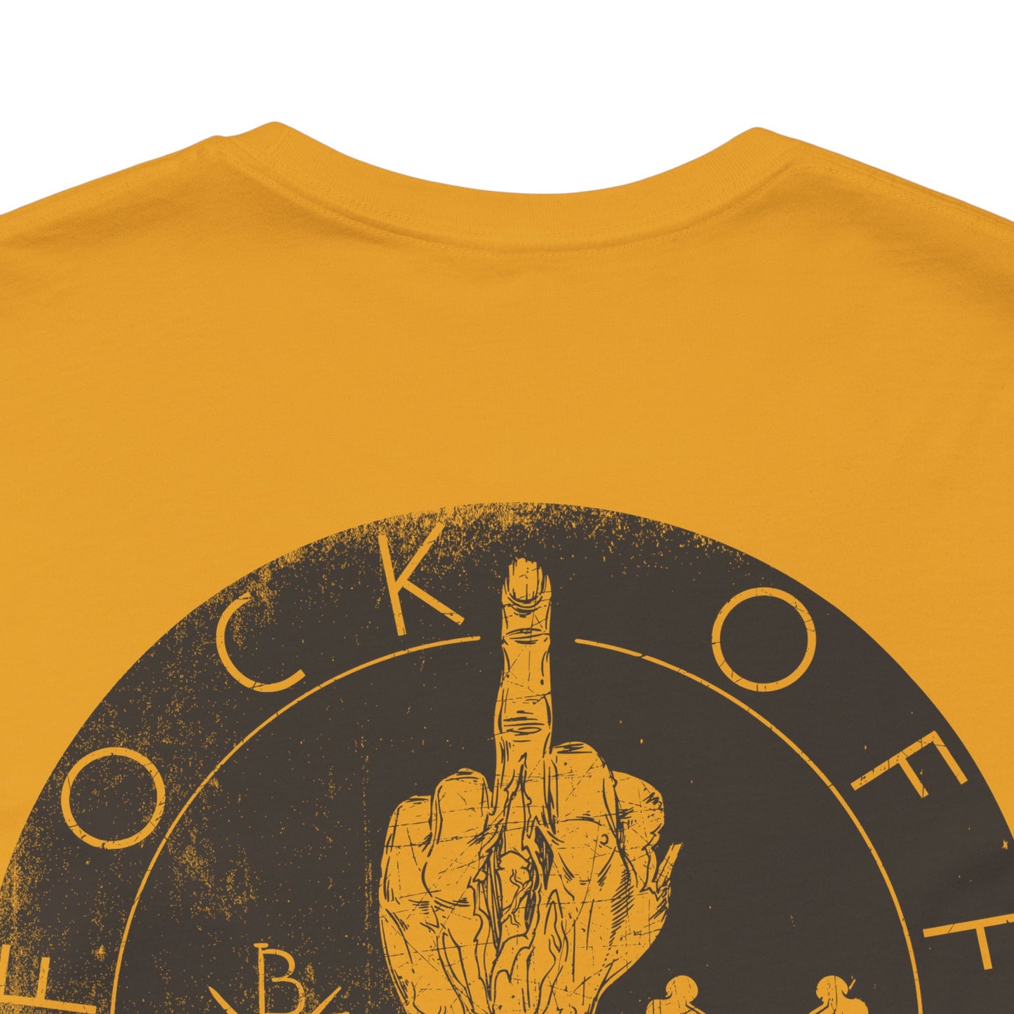 Fk Off Please tee Graphic Middle Finger Skull Design T-Shirt A-11
