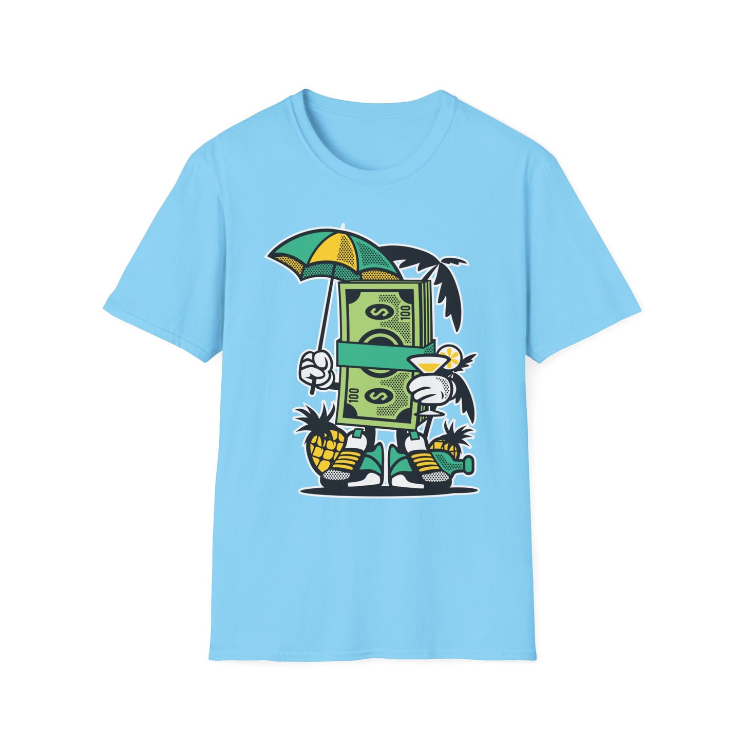 Cartoon T Shirt Animation T Shirt Funny Tee Unisex Softstyle Cotton Tee Art Design 64000