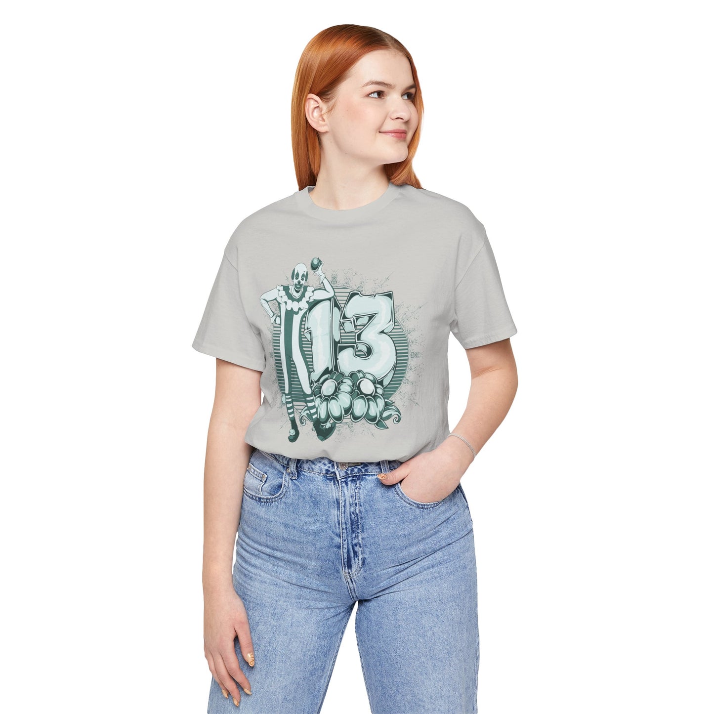Vintage Clown Graphic Illustration Unisex Cotton T-Shirt Art-39