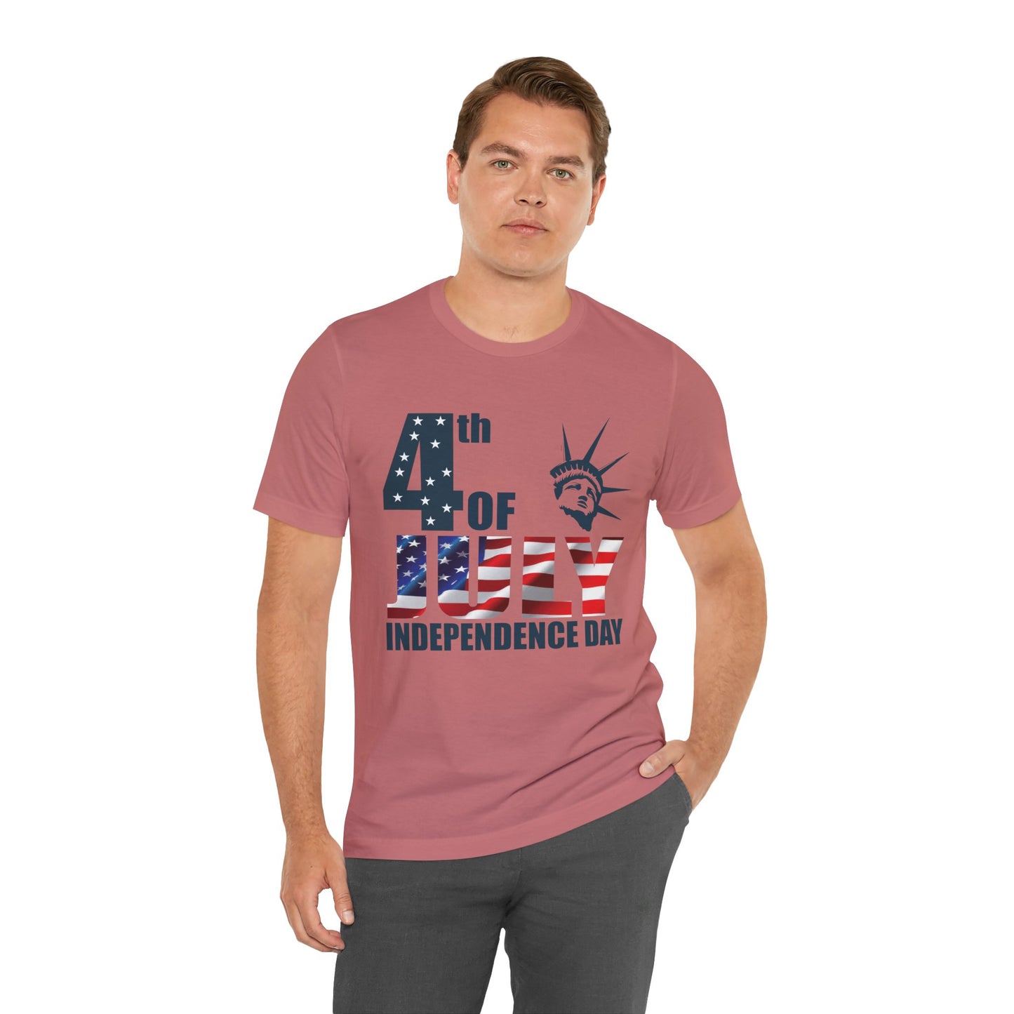 Independence Day Graphic Unisex Cotton T-Shirt 026