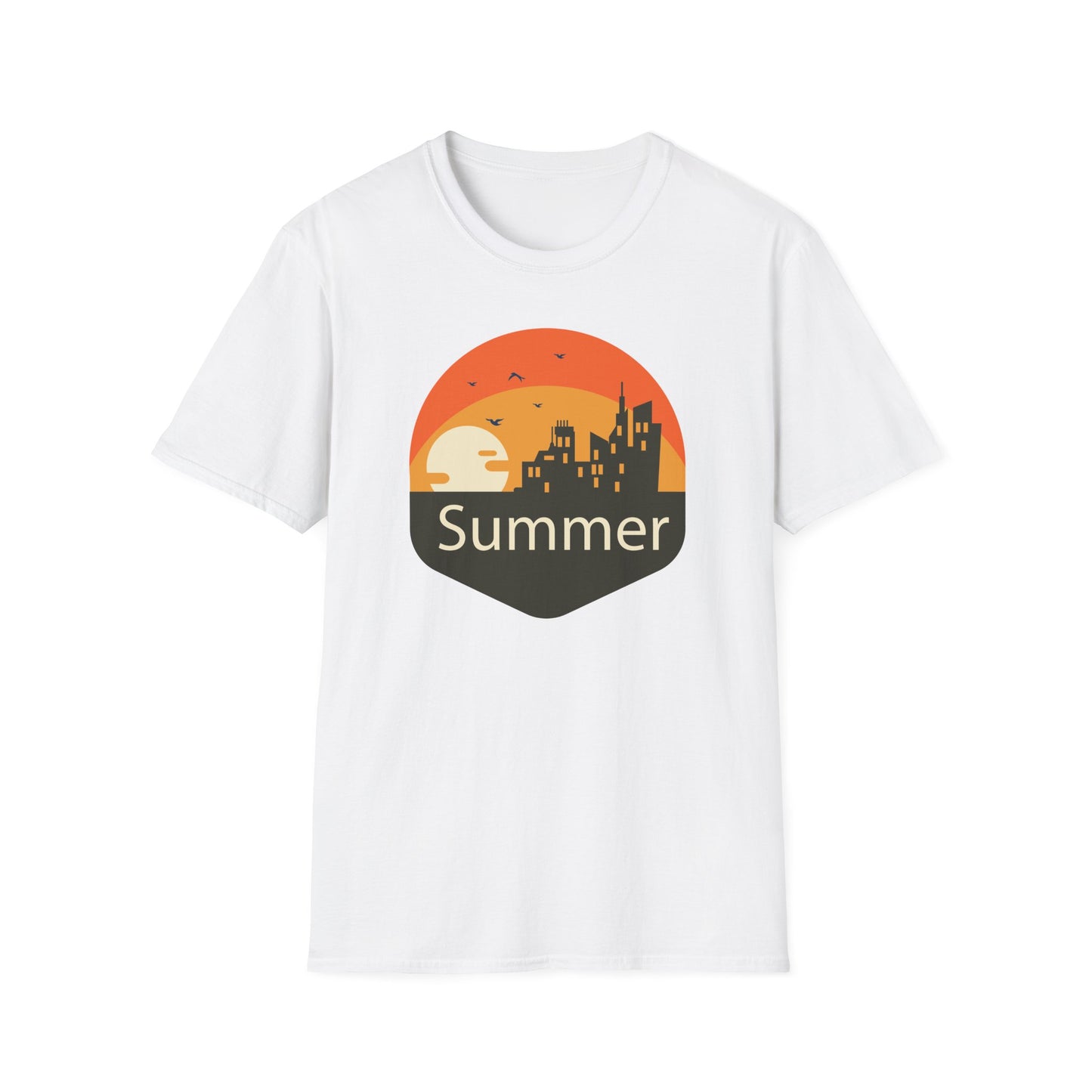 Summer T-Shirt, Summer Design Shirts, Art Tee Shirt with Summer Design - 6