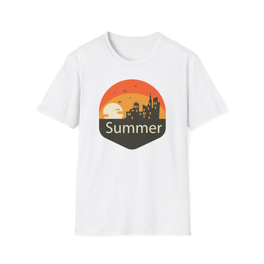 Summer T-Shirt, Summer Design Shirts, Art Tee Shirt with Summer Design - 6