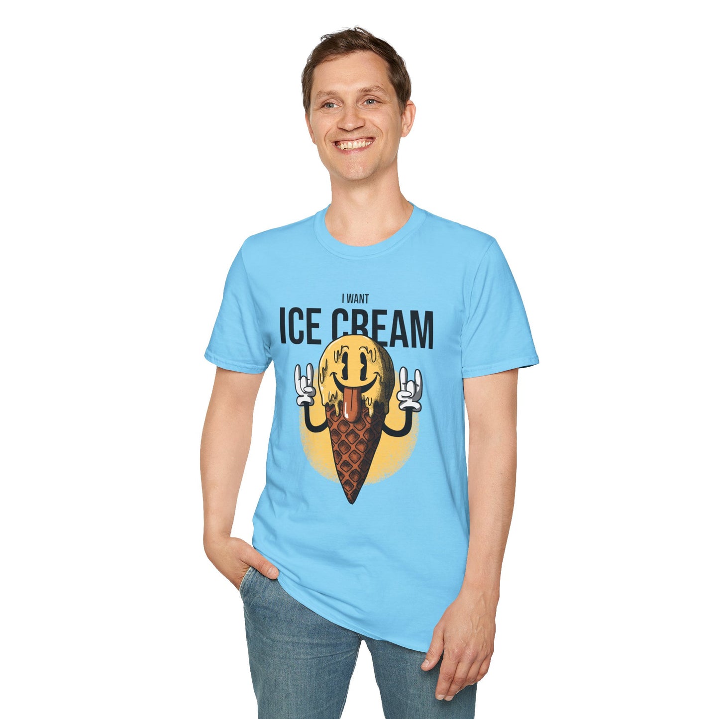 Food Tees, Funny Food T Shirts, Funny T Shirts, Shirt with Food, Junk Food Tees, Shirt with Ice Cream, Ice Cream T-Shirt