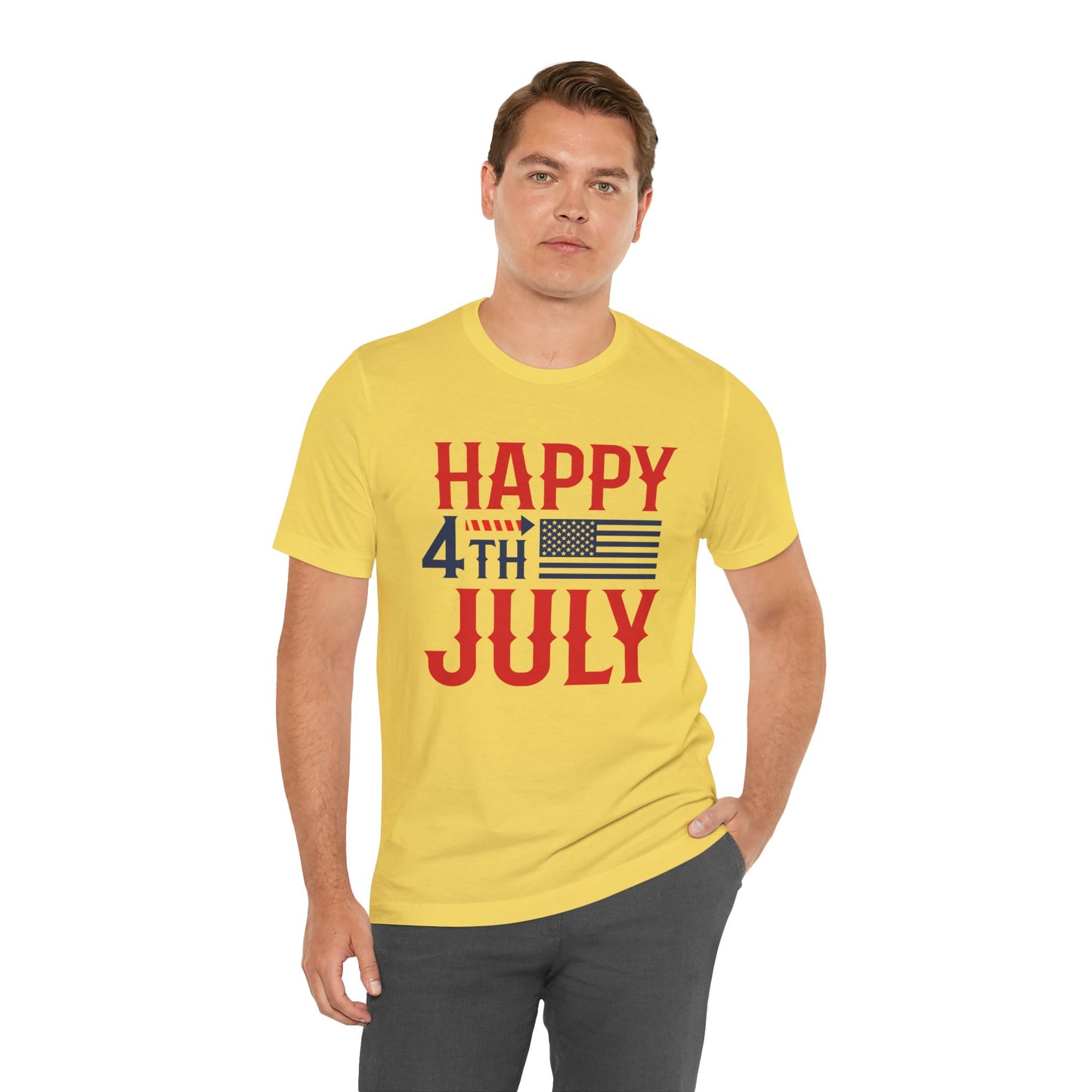 American Flag Graphic Unisex Cotton T-Shirt 011