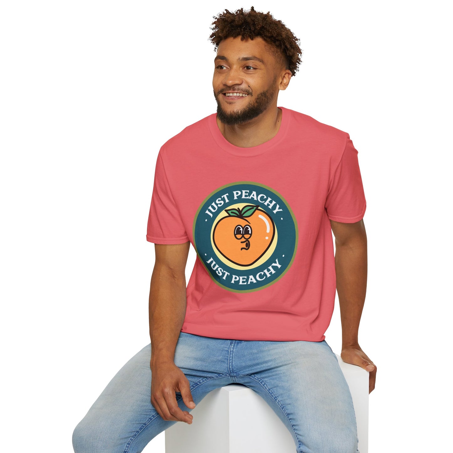 Food Tees, Funny Food T Shirts, Funny T Shirts, Shirt with Fruits, Shirt with Peach