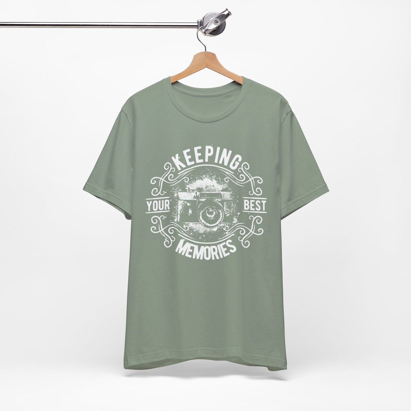 Keeping Your Best Memories T-Shirt Vintage Camera Graphic T-Shirt A-5