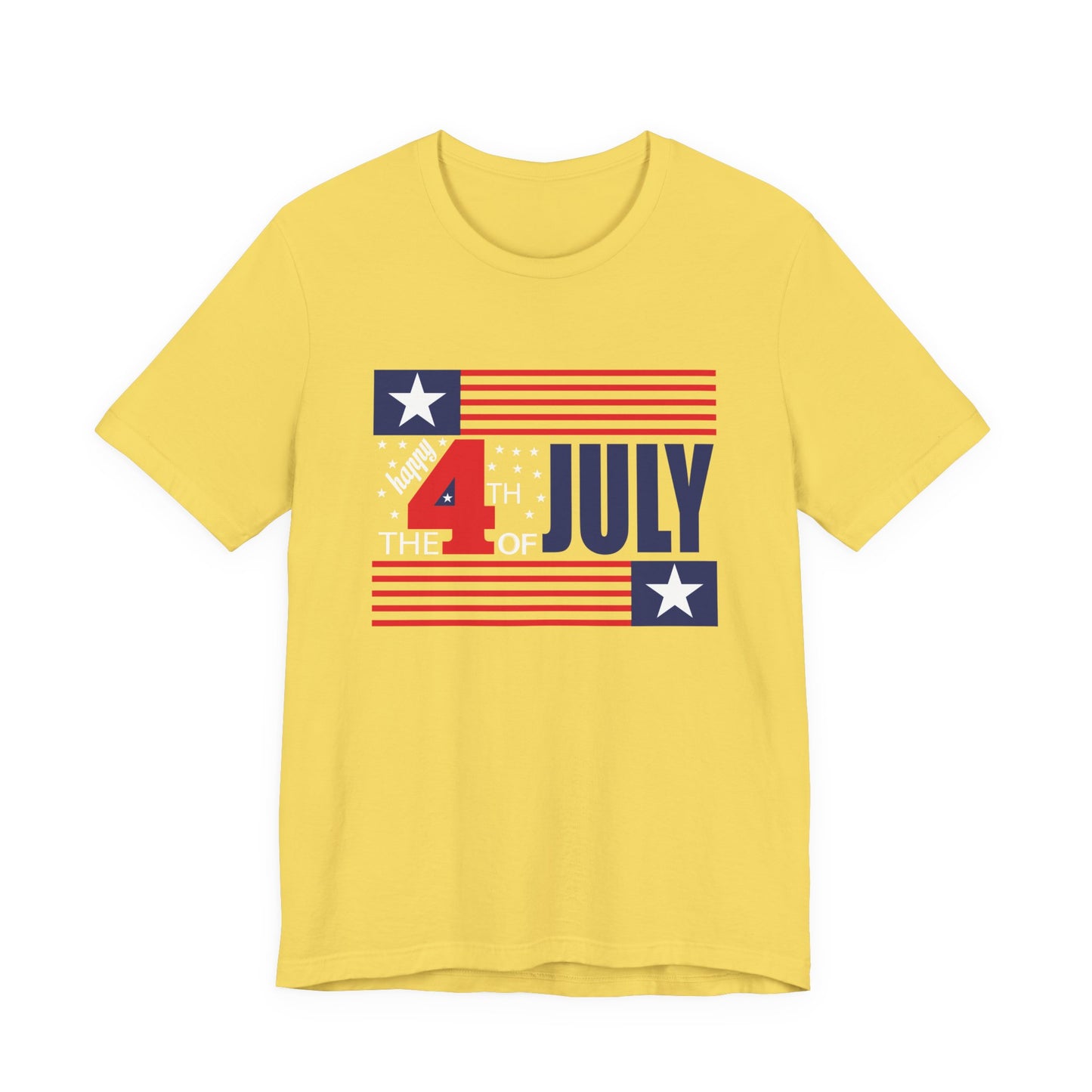 4th of July Flag Independence Day Graphic Unisex Cotton T-Shirt 014