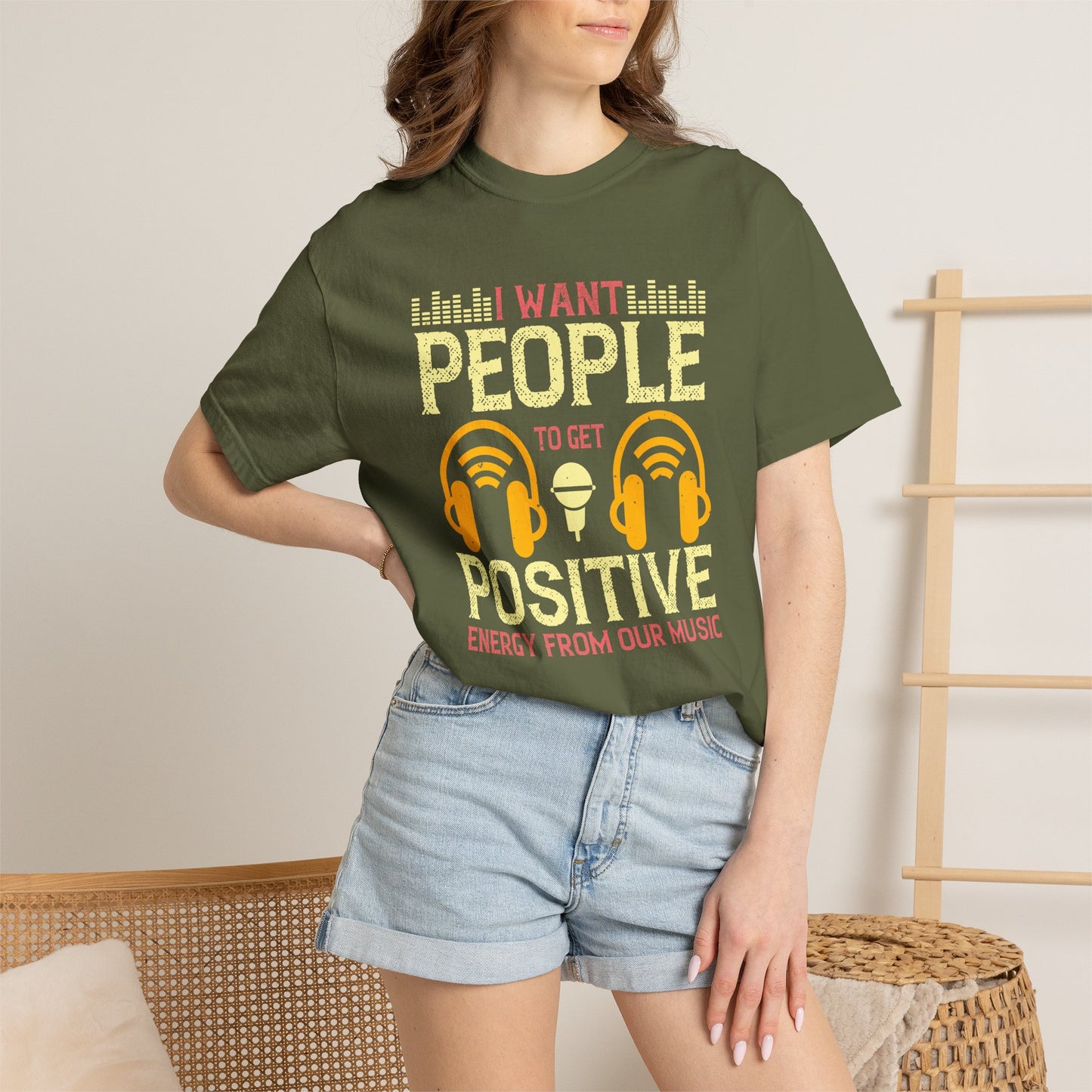 Music Graphic Design Unisex Cotton T-shirt m16