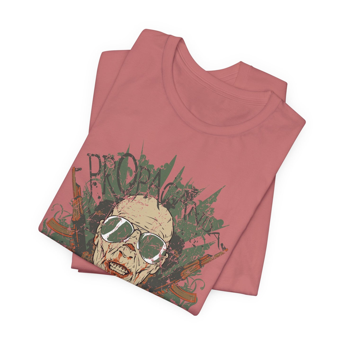 Retro Skull Floral Graphic Design Unisex Cotton T-Shirt G-2