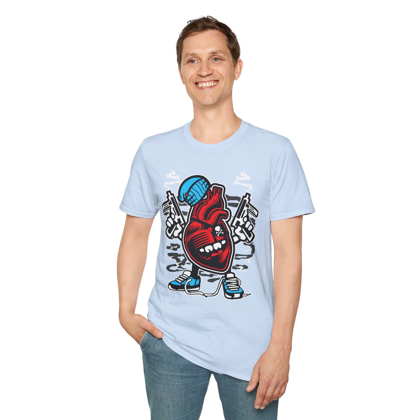 Cartoon T Shirt Animation T Shirt Funny Tee Unisex Gildan Softstyle 64000 100 Percent Cotton