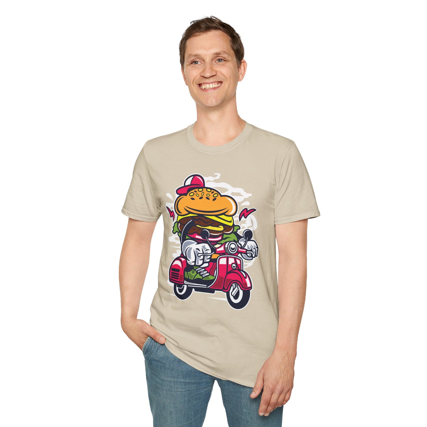 Cartoon T Shirt Animation Tee Funny Unisex Softstyle Gildan 64000 100 Percent Ring Spun Cotton